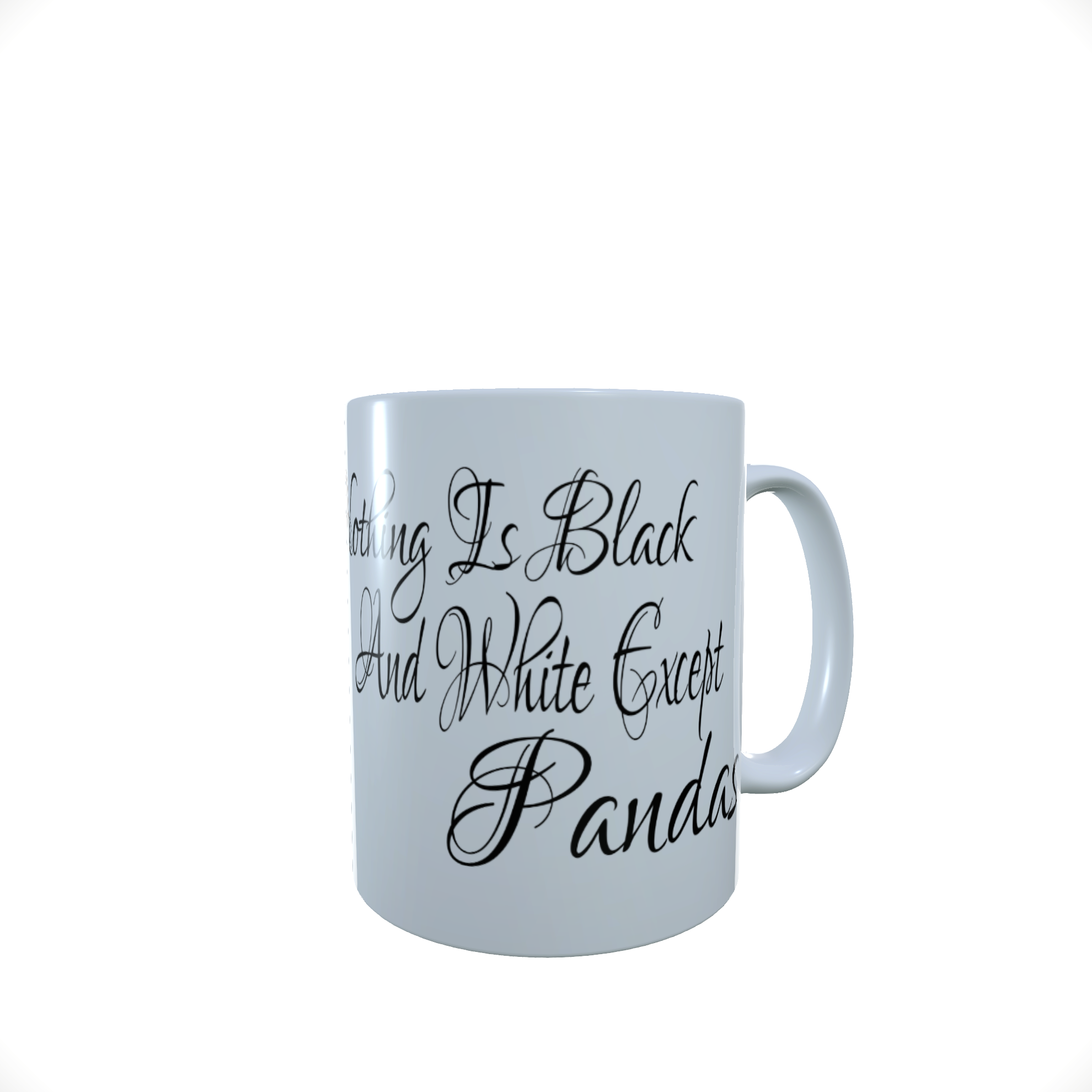 Panda Ceramic Mug, Baby Panda & Mum Mug, Panda Latte Mug